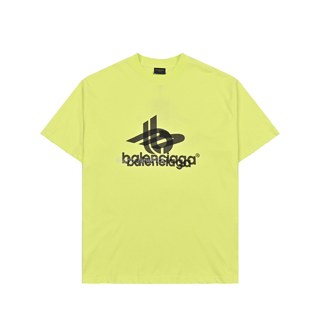 Balenciaga 23ss Tape Printed Overlapping T Shirt (1) - newkick.vip